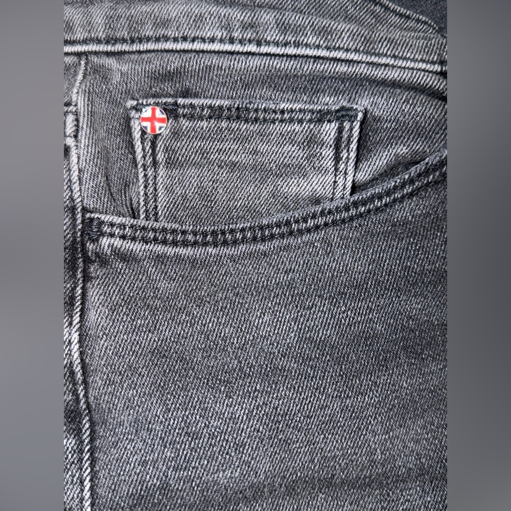 Hudson Jeans Women's Gray Wide Leg Flare Jeans - Picture 6 of 7